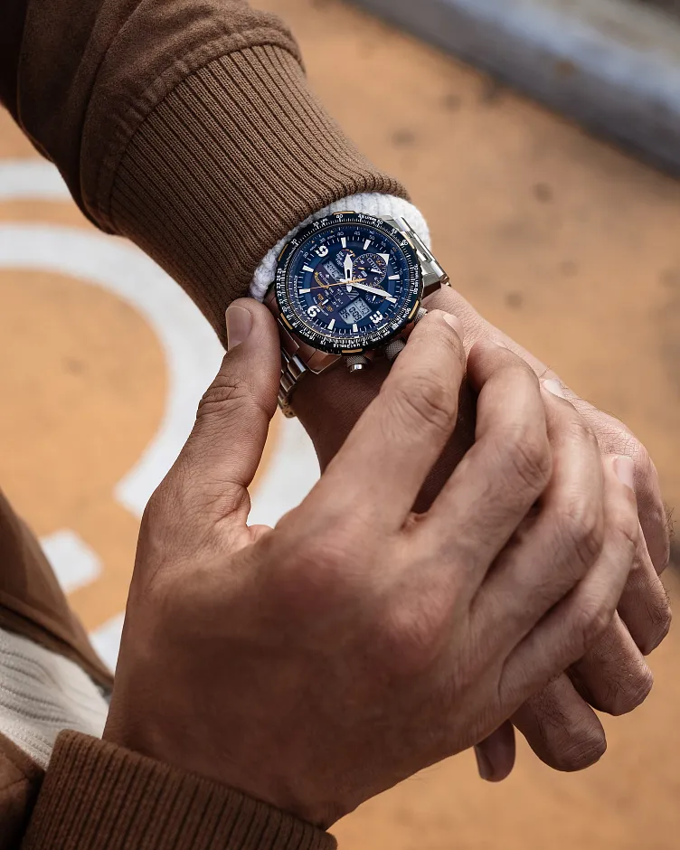 Promaster Skyhawk A-T Blue Dial Super Titanium Bracelet JY8101-52L Promaster Skyhawk A-T Blue Dial Super Titanium Bracelet JY8101-52L